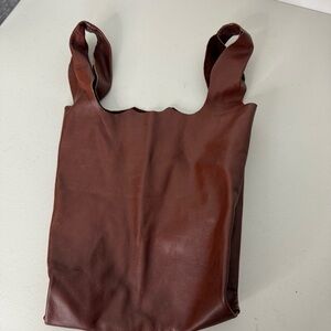 Bubo Handmade Brown‎ Leather Tote Bag